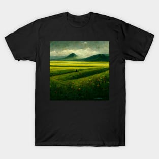 Peaceful Yellow Field | Maze T-Shirt